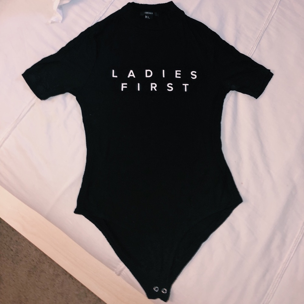 FOREVER 21 “LADIES FIRST” ONE-PIECE